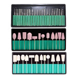 Kit Com 55 Brocas Para Lixadeira Unhas Acrigel Motor Polidor