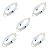 Kit Com 5un Equipo Macrogotas Completo P/infusão Intrevenosa
