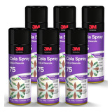 Kit Com 6! Cola Spray 75 Adesivo Reposicionavel 3m 300g Silk