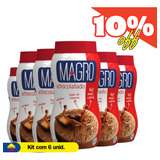 Kit Com 6 Achocolatado Light Magro 300g
