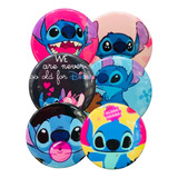 Kit Com 6 Bottons Broches Do Lilo Stitch Coloridos Sortidos