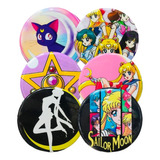 Kit Com 6 Bottons Broches Sailor Moon Sortidos