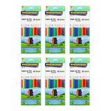 Kit Com 6 Caixas Lapis De Cor Sext. Com 12 Cores Masterprint