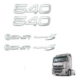 Kit Com 6 Emblemas Da Cabine Volvo Fh 540 2010 A 2015 (foto)