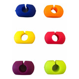 Kit Com 6 Marcadores Para Copos E Taças De Silicone