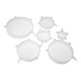 Kit Com 6 Tampas De Silicone Para Potes Protetor Alimentos