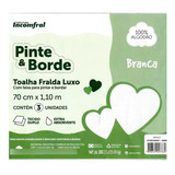 Kit Com 6 Toalha Fralda Pinte E Borde - Incomfral