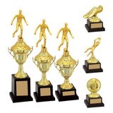 Kit Com 6 Trofeus Para Campeonato Futsal E Futebol Society