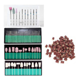Kit Com 64 Brocas + Refil Para Lixadeira Unhas Acrigel Motor