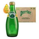 Kit Com 6und Água Mineral Gás Perrier Garrafa Vidro 200ml