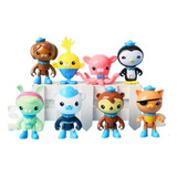 Kit Com 8 Personagens Boneco Octonautas