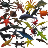 Kit Com Animais Do Oceano Fundo Do Mar Monte Sua Coleção !