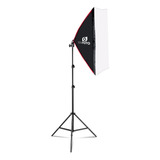 Kit Com Haze Softbox 50x70cm Soquete Embutido E Tripé De 2m