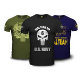 Kit Combat 3 Camisetas Militares Team