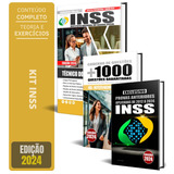 Kit Combo Apostila Inss - Técnico Do Seguro Social + Apostila De Questões + Apostila De Provas Anteriores Do Inss