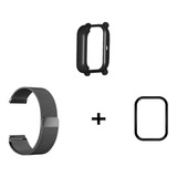 Kit Combo Case+película 3d+ Pulseira Metal Amazfit Gts2 Mini