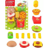 Kit Comida Lanchonete Lanche Desmontável Infantil