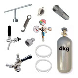 Kit Completo 4kg Cheio Para Chopeira Na Geladeira Kegerator