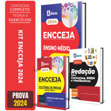 Kit Completo Apostila Encceja 2024 - Nível Médio + Caderno De Provas + Caderno De Redação