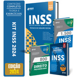 Kit Completo Concurso Inss - Apostila Técnico Do Seguro Social + Cadernos De Questões Exclusivos