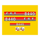 Kit Completo De Adesivo Compatível Trator Cbt 8440 Diesel