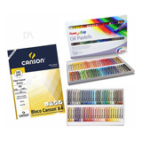 Kit Completo Giz Pastel Oleoso Pentel