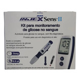 Kit Completo Glicose Monitor Injex Sens Ii 50 Tiras 50 Lance