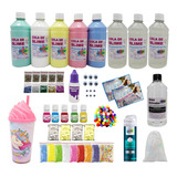 Kit Completo Grande Fazer Slime + 1 Cola Transparente Extra