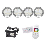 Kit Completo Iluminação Piscina 40m² - 4 Leds 5w + 1 Módulo