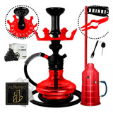 Kit Completo Narguile Triton Zip Hookah Coroa Fogareiro