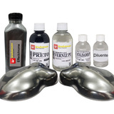 Kit Completo P/ 225ml De Tinta Cromo Para Motores