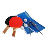 Kit Completo Ping Pong 2 Raquetes
