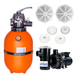 Kit Completo Piscina Filtro F350 + Bomba Dreno Dispositivo
