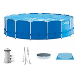 Kit Completo Piscina Intex Prism 16.805 L Estrutural