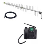 Kit Completo Telefone Celular Rural De Mesa 3g E 4g Com Wifi