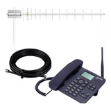 Kit Completo Telefone Rural Celular Para Qualquer Operadora