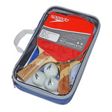 Kit Completo Tênis De Mesa Speedo Raquetes, Bolas E Rede