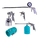 Kit Compressor Pistola, Limpeza E Calibrador