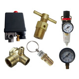 Kit Compressor Pressostato Purgador Dreno Válvula E Filtro 