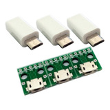 Kit Conector Micro-usb V8 2.0: 3x