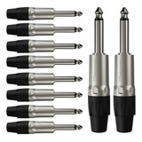 Kit Conector P10 Macho Linha Mono Wc1112 Wireconex 20 Unid