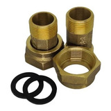 Kit Conexão Virola Em Latão Para Hidrômetro 3/4 - Dn 20