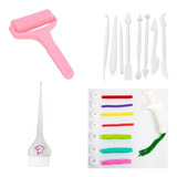 Kit Confeitaria Mago 18 Pçs Jogo Estecas Kit Ejetor Brindes