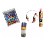Kit Confete Serpentina Espuminha Carnaval Folia Barato Festa