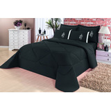 Kit Conforto Casal Queen D Face Edredom+lençol Roupa De Cama