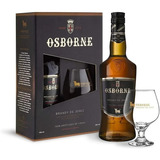 Kit Conhaque Brandy Jerez Osborne 700ml Com Taça