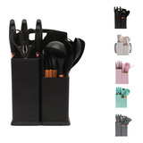 Kit Conjunto 19 Peças Utensilio De Cozinha Silicone Premium 