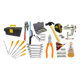 Kit Conjunto Caixa Ferramentas Top E C/ Chaves Tramontina