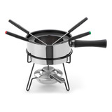 Kit Conjunto Fondue Inox Mont Blanc 9 Pecas Casal 2 Pessoas
