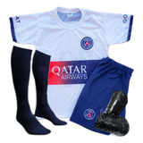 Kit Conjunto Paris Saint Germain Com Meião E Caneleira